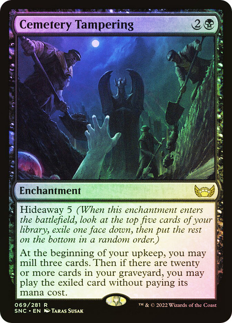 Cemetery Tampering\nStreets of New Capenna\nSingle\nMagic The Gathering