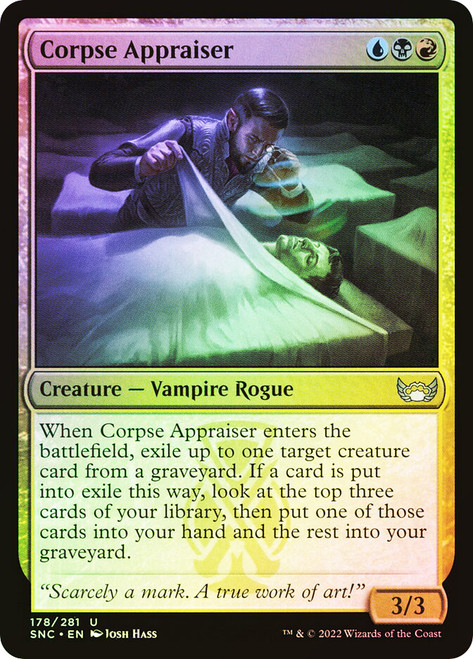 Corpse Appraiser\nStreets of New Capenna\nSingle\nMagic The Gathering