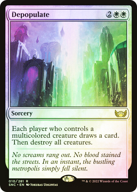 Depopulate\nStreets of New Capenna\nSingle\nMagic The Gathering