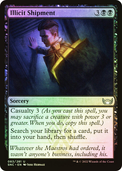 Illicit Shipment\nStreets of New Capenna\nSingle\nMagic The Gathering