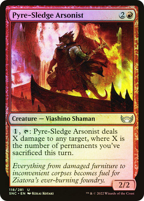 Pyre-Sledge Arsonist\nStreets of New Capenna\nSingle\nMagic The Gathering