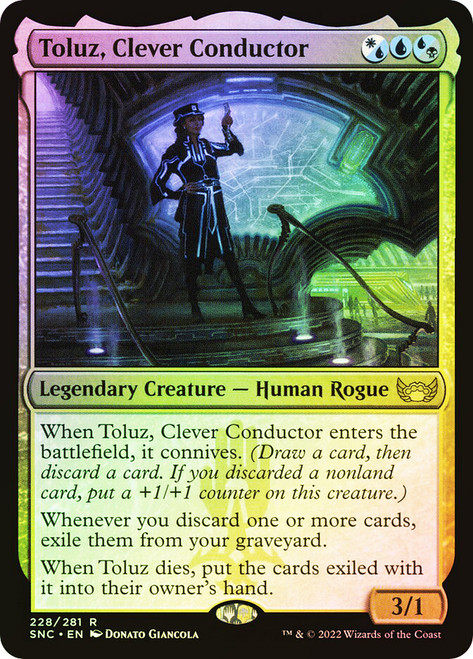 Toluz, Clever Conductor\nStreets of New Capenna\nSingle\nMagic The Gathering