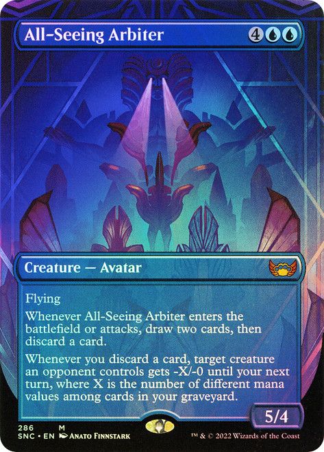 All-Seeing Arbiter (Borderless)\nStreets of New Capenna - Variants\nSingle\nMagic The Gathering
