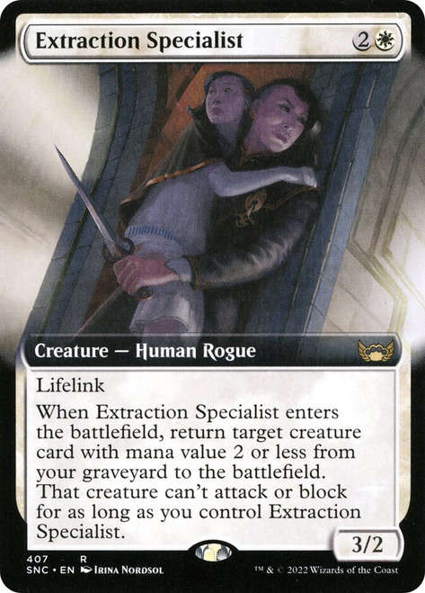 Extraction Specialist (Extended Art)\nStreets of New Capenna - Variants\nSingle\nMagic The Gathering
