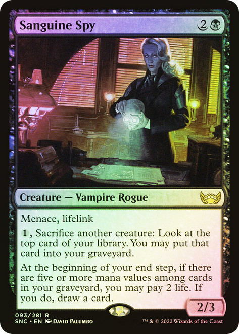 Sanguine Spy\nStreets of New Capenna\nSingle\nMagic The Gathering