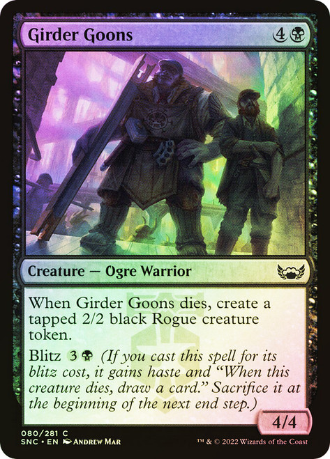 gooner mtg cards Girder Goons | Streets of New Capenna sized brain. When a GOONER designs Magic