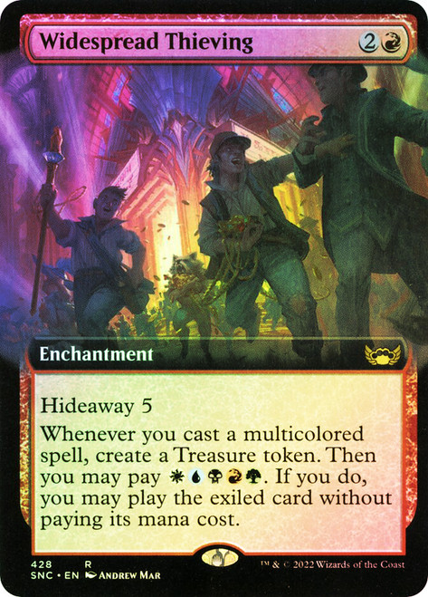 Widespread Thieving (Extended Art)\nStreets of New Capenna - Variants\nSingle\nMagic The Gathering