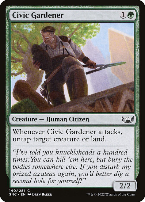 Civic Gardener\nStreets of New Capenna\nSingle\nMagic The Gathering