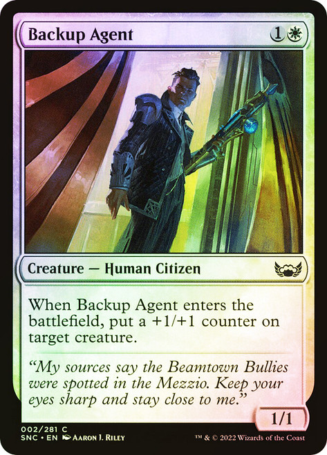 Backup Agent\nStreets of New Capenna\nSingle\nMagic The Gathering