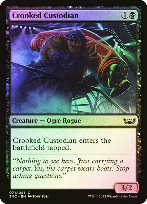 Crooked Custodian\nStreets of New Capenna\nSingle\nMagic The Gathering