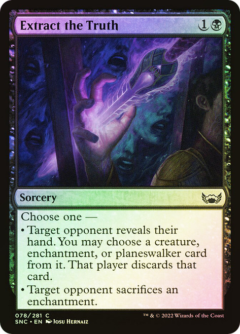 Extract the Truth\nStreets of New Capenna\nSingle\nMagic The Gathering