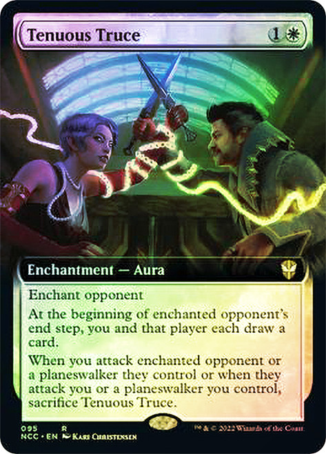 Tenuous Truce (Extended Art)\nStreets of New Capenna Commander - Variants\nSingle\nMagic The Gathering