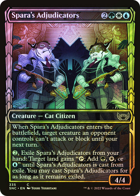 Spara's Adjudicators (Showcase)\nStreets of New Capenna - Variants\nSingle\nMagic The Gathering