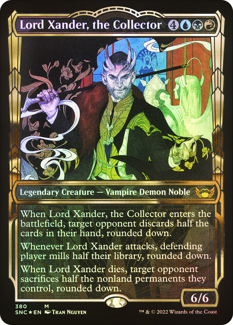 Lord Xander, the Collector (Showcase) (Gilded Foil)\nStreets of New Capenna - Alternate Foil\nSingle\nMagic The Gathering