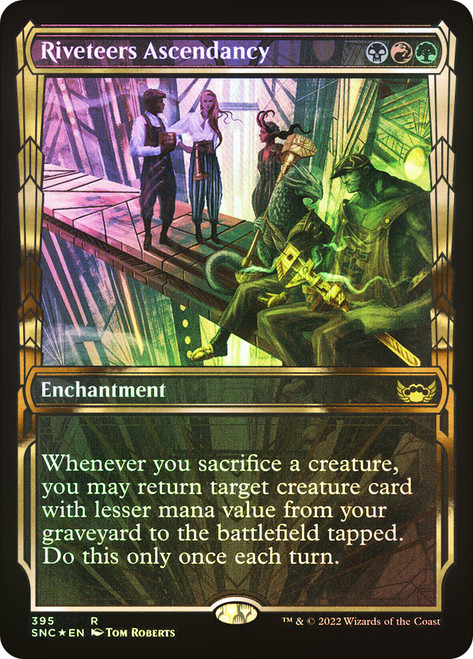 Riveteers Ascendancy (Showcase) (Gilded Foil)\nStreets of New Capenna - Alternate Foil\nSingle\nMagic The Gathering