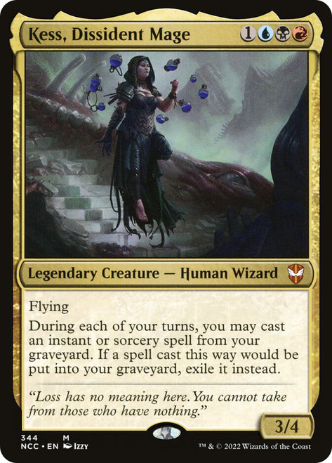 Kess, Dissident Mage\nStreets of New Capenna Commander\nSingle\nMagic The Gathering