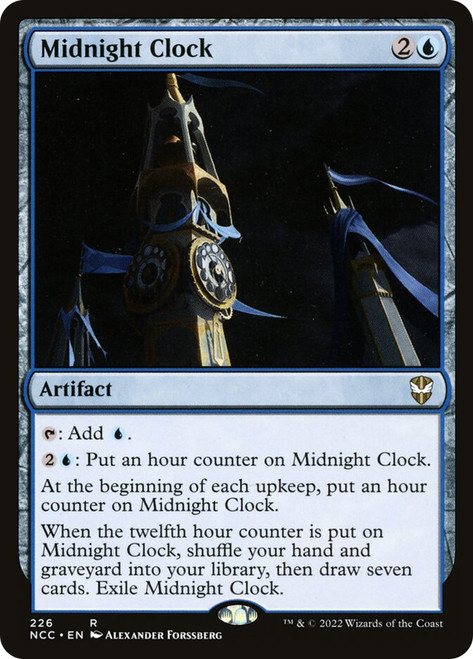 Midnight Clock\nStreets of New Capenna Commander\nSingle\nMagic The Gathering