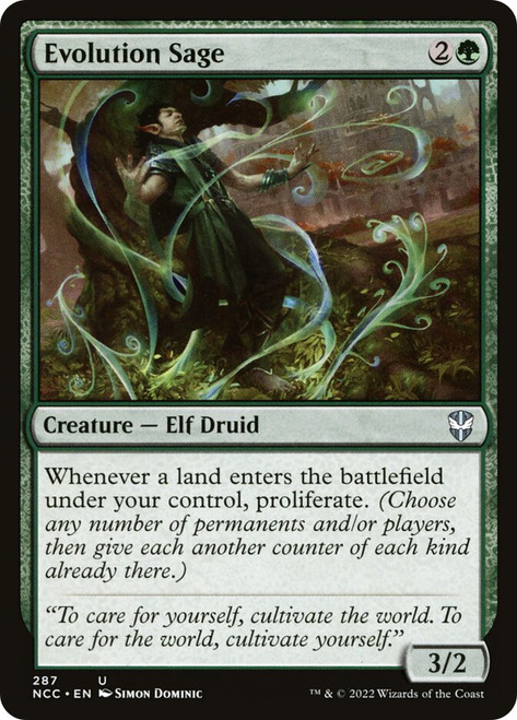 Evolution Sage\nStreets of New Capenna Commander\nSingle\nMagic The Gathering