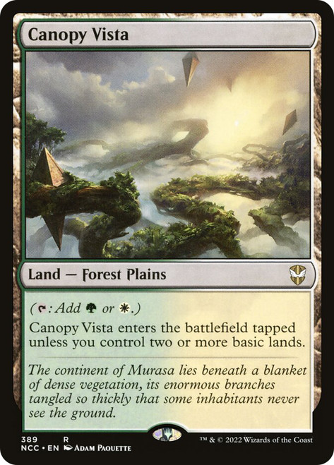 Canopy Vista\nStreets of New Capenna Commander\nSingle\nMagic The Gathering