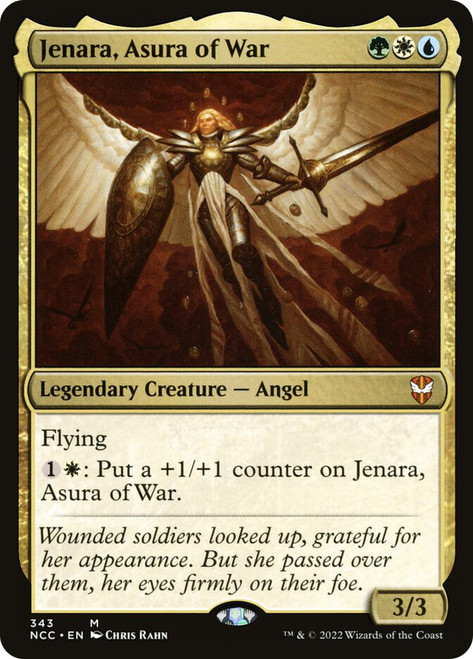 Jenara, Asura of War\nStreets of New Capenna Commander\nSingle\nMagic The Gathering