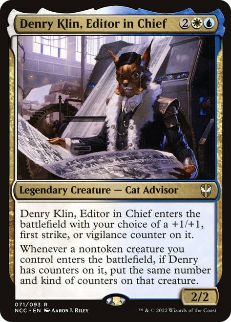 Denry Klin, Editor in Chief\nStreets of New Capenna Commander\nSingle\nMagic The Gathering