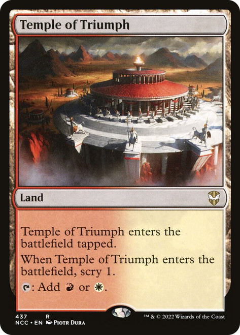 Temple of Triumph\nStreets of New Capenna Commander\nSingle\nMagic The Gathering