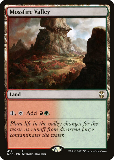 Mossfire Valley\nStreets of New Capenna Commander\nSingle\nMagic The Gathering