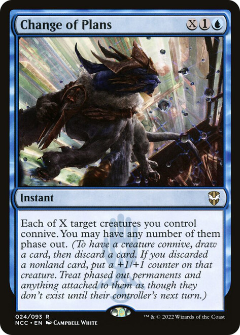 Change of Plans\nStreets of New Capenna Commander\nSingle\nMagic The Gathering