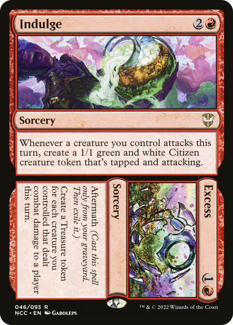 Indulge // Excess
Streets of New Capenna Commander
Single
Magic: The Gathering