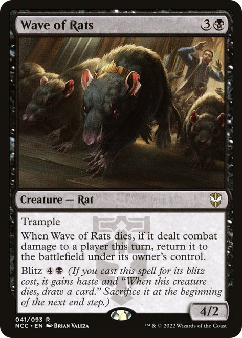 Wave of Rats\nStreets of New Capenna Commander\nSingle\nMagic The Gathering