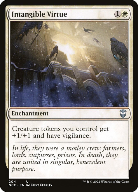 Intangible Virtue\nStreets of New Capenna Commander\nSingle\nMagic The Gathering
