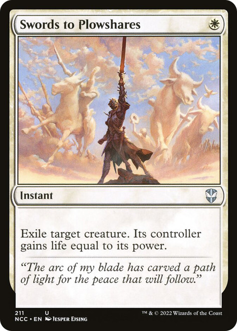 [EN]Swords to Plowshares[J13][Foil]×3 Swords to Plowshares | March of the Machine Commander | Star