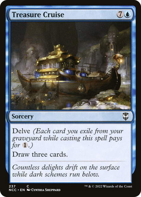 Treasure Cruise\nStreets of New Capenna Commander\nSingle\nMagic The Gathering