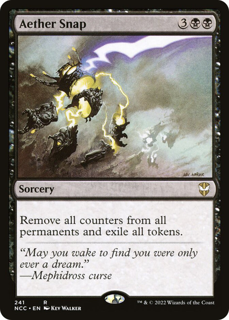 Aether Snap\nStreets of New Capenna Commander\nSingle\nMagic The Gathering