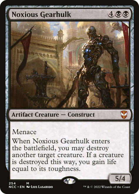 Noxious Gearhulk\nStreets of New Capenna Commander\nSingle\nMagic The Gathering