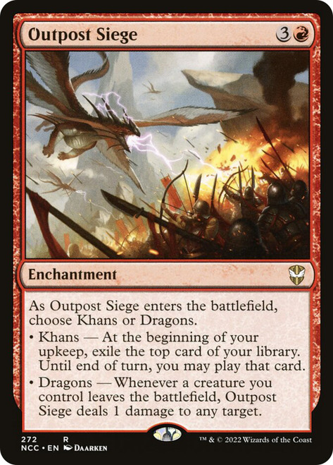 Outpost Siege\nStreets of New Capenna Commander\nSingle\nMagic The Gathering