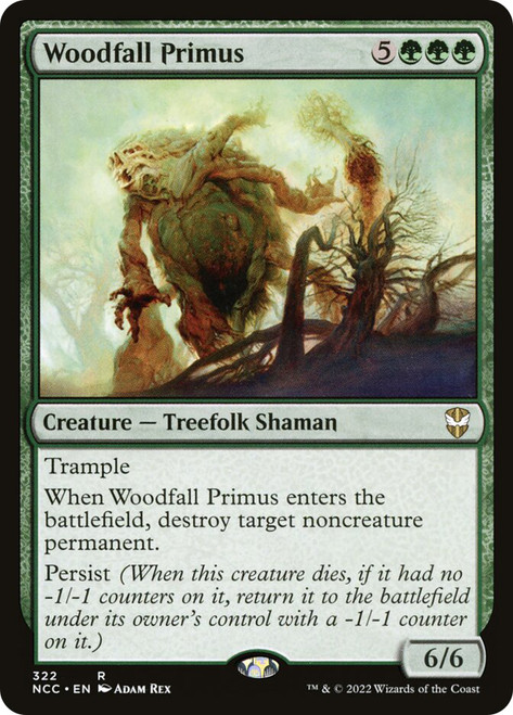 Woodfall Primus\nStreets of New Capenna Commander\nSingle\nMagic The Gathering