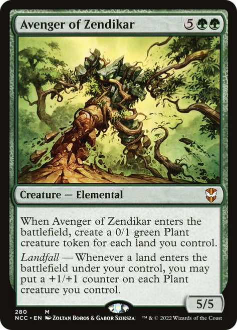 Avenger of Zendikar\nStreets of New Capenna Commander\nSingle\nMagic The Gathering
