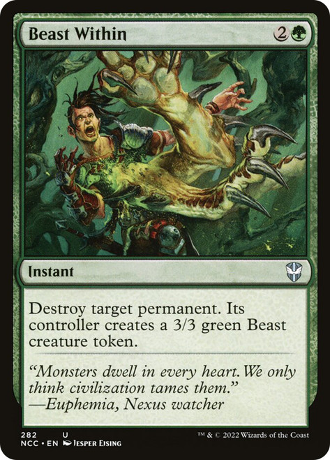 Beast Within\nStreets of New Capenna Commander\nSingle\nMagic The Gathering