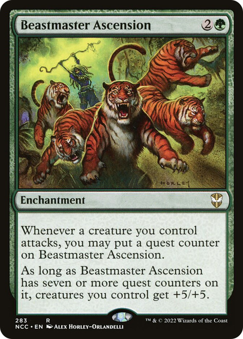 Beastmaster Ascension\nStreets of New Capenna Commander\nSingle\nMagic The Gathering