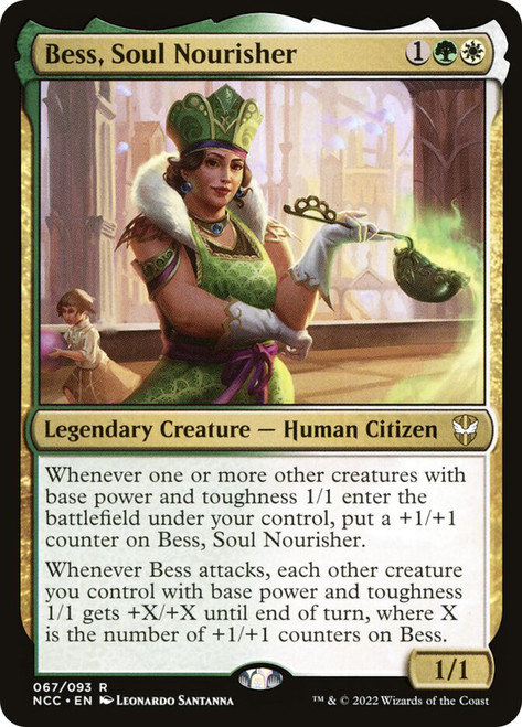 Bess, Soul Nourisher\nStreets of New Capenna Commander\nSingle\nMagic The Gathering