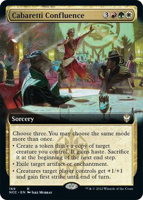 Cabaretti Confluence (Extended Art)\nStreets of New Capenna Commander - Variants\nSingle\nMagic The Gathering