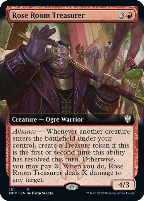 Rose Room Treasurer (Extended Art)\nStreets of New Capenna Commander - Variants\nSingle\nMagic The Gathering