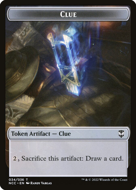 {Clue Token} // {Elephant Token}\nStreets of New Capenna Commander\nSingle\nMagic The Gathering