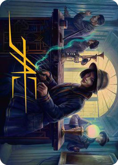 {Wiretapping Art Card} (Signed)\nArt Series\nSingle\nMagic The Gathering