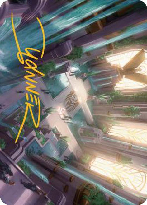 {Spara's Headquarters Art Card} (Signed)\nArt Series\nSingle\nMagic The Gathering