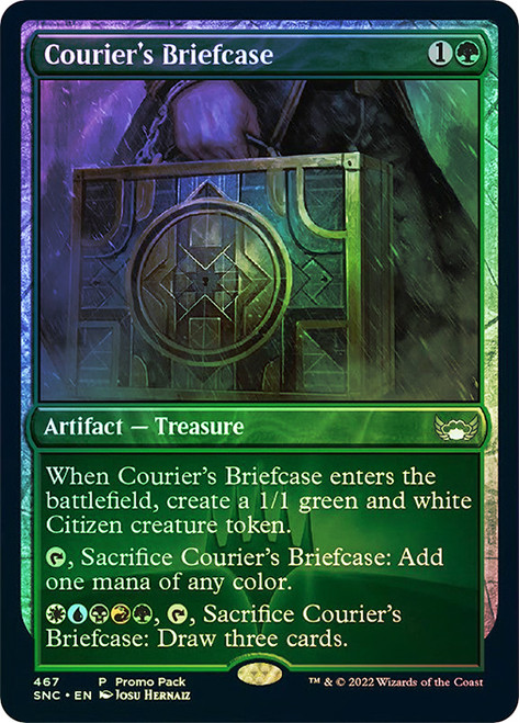 Courier's Briefcase (Promo Pack) (Streets of New Capenna)\nPromo: General\nSingle\nMagic The Gathering