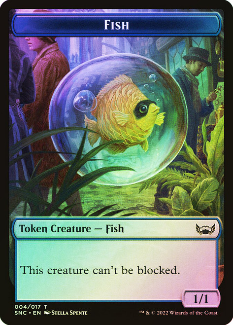 {Fish Token} // {Wizard Token}\nStreets of New Capenna\nSingle\nMagic The Gathering