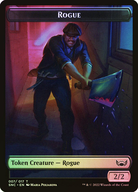 {Rogue Token} // {Treasure Token} (#13)\nStreets of New Capenna\nSingle\nMagic The Gathering