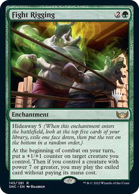 Fight Rigging (Promo Pack) (Streets of New Capenna)\nPromo: Planeswalker Stamped\nSingle\nMagic The Gathering